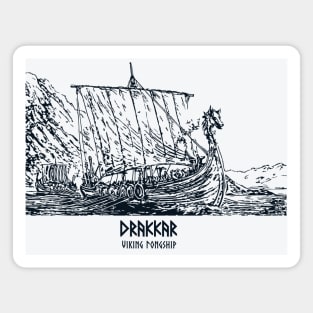 Drakkar Viking Longship Magnet